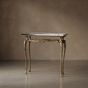 marble top console in Italian Panda Marble - Image 1