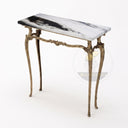 marble top console in Italian Panda Marble - Image 5