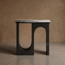 Marble console table in Italian Panda Marble - Image 1