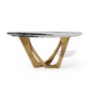 Marble top console table in Italian Panda Marble - Image 4