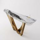 Marble top console table in Italian Panda Marble - Image 3