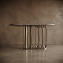 Marble console table top in Italian Panda Marble - Image 1