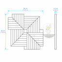 Stone Mosaic Tile White Marble Geometric – Honed