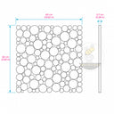 Marble Mosaic Floor Tile White and Gray Marble Round Mosaic – Honed