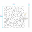 stone mosaic Gray Marble Pebble Mosaic – Honed