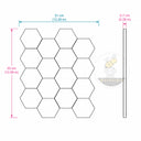 marble mosaic tile White Marble Hexagon – Honed