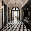 marble mosaic floor tile in Marble - Image 1