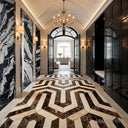 marble mosaic floor tile in Marble - Image 1