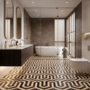 marble mosaic floor tile in Marble - Image 6