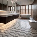 marble mosaic floor tile in Marble - Image 1