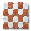 honed marble mosaic tile in Marble - Image 2