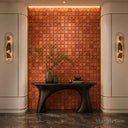 Marble mosaic tile in Red Travertine - Image 1