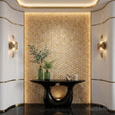honed marble mosaic tile in Yellow Onyx - Image 6