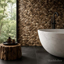 honed marble mosaic tile in Marble - Image 3