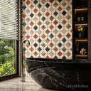 honed marble mosaic tile in Marble - Image 6