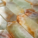 natural stone mosaic tile in Green Onyx - Image 4