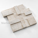 Stone mosaic in White Travertine - Image 4