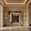 Marble door frame in Arabescato Orobico - Image 1