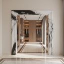 Marble door frame in Italian Panda Marble - Image 3
