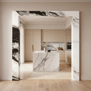 Marble door trim in Italian Panda Marble - Image 3