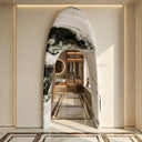 Stone door surround in Italian Panda Marble - Image 3