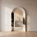 Marble door frame in Italian Panda Marble - Image 3