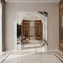 marble door casing in Italian Panda Marble - Image 3