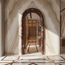 Marble door trim in Rosso Lepanto - Image 3
