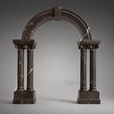 Marble door surround in Noir St-Laurent - Image 1