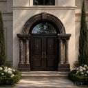 Marble door surround in Noir St-Laurent - Image 2