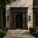 Grey marble door frame in Noir St-Laurent - Image 2