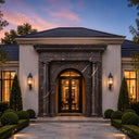 stone front door surround in Noir St-Laurent - Image 2