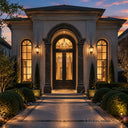 front door stone surround in Noir St-Laurent - Image 3