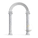 White Marble door frame in Carrara White - Image 4