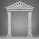 White Marble door frame in Carrara White - Image 1