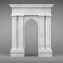White Marble door frame in Carrara White - Image 1