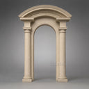 Limestone door surround in Crema Marfil Premium - Image 1