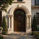 Limestone door surround in Crema Marfil Premium - Image 4
