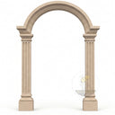 Limestone door surround in Crema Marfil Premium - Image 4