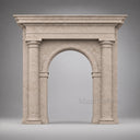 Marble door frame in Moonlight Beige Limestone - Image 1