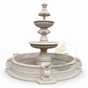 Two tier marble fountain in Cloudline white - Image 6