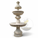 Two tier marble fountain in Cloudline white - Image 5