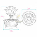 Garden water features in Green marble  + Sunset red - Image 11