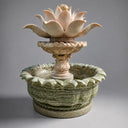 Garden water features in Green marble  + Sunset red - Image 1