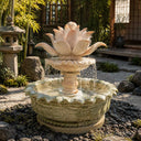 Garden water features in Green marble  + Sunset red - Image 2