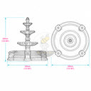 tiered waterfall fountain in Li river - Image 11