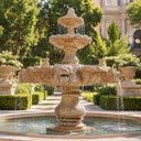 large backyard water fountains in Sunset red - Image 2