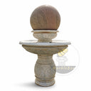 Floating ball marble fountain in Yellow granite - Image 5