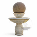 Floating ball marble fountain in Yellow granite - Image 4