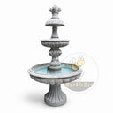 tiered waterfall fountain in Gray granite - Image 3